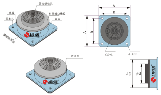 JBQ-1200-A空氣墊減震器結構圖